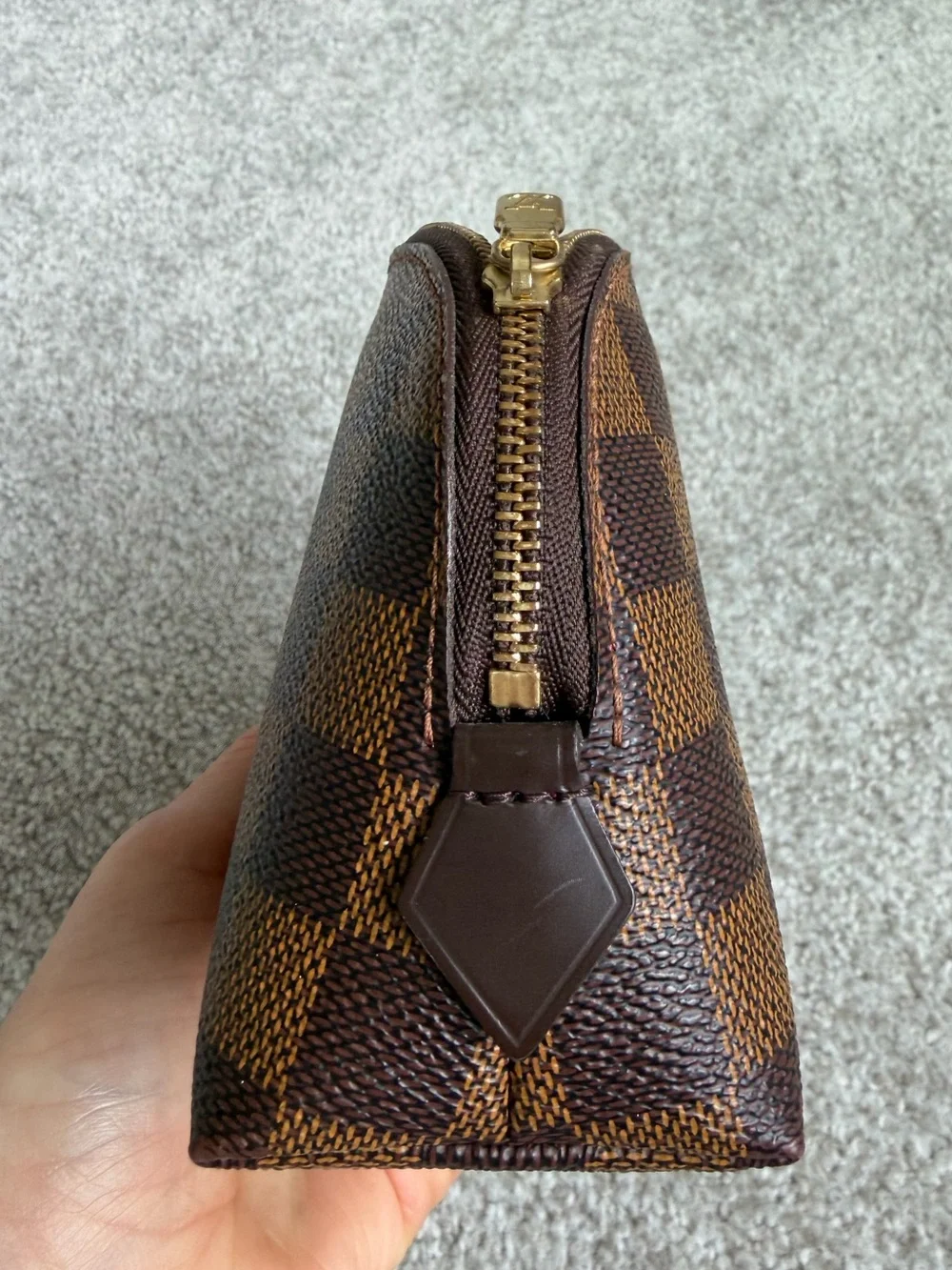 Louis Vuitton Damier Ebene Cosmetic Pouch PM N47516